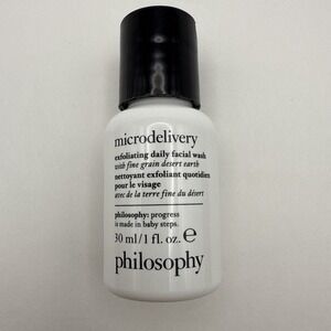 Philosophy Microdelivery Exfoliating Daily Facial Wash 1 Fl Oz Travel Size NEW